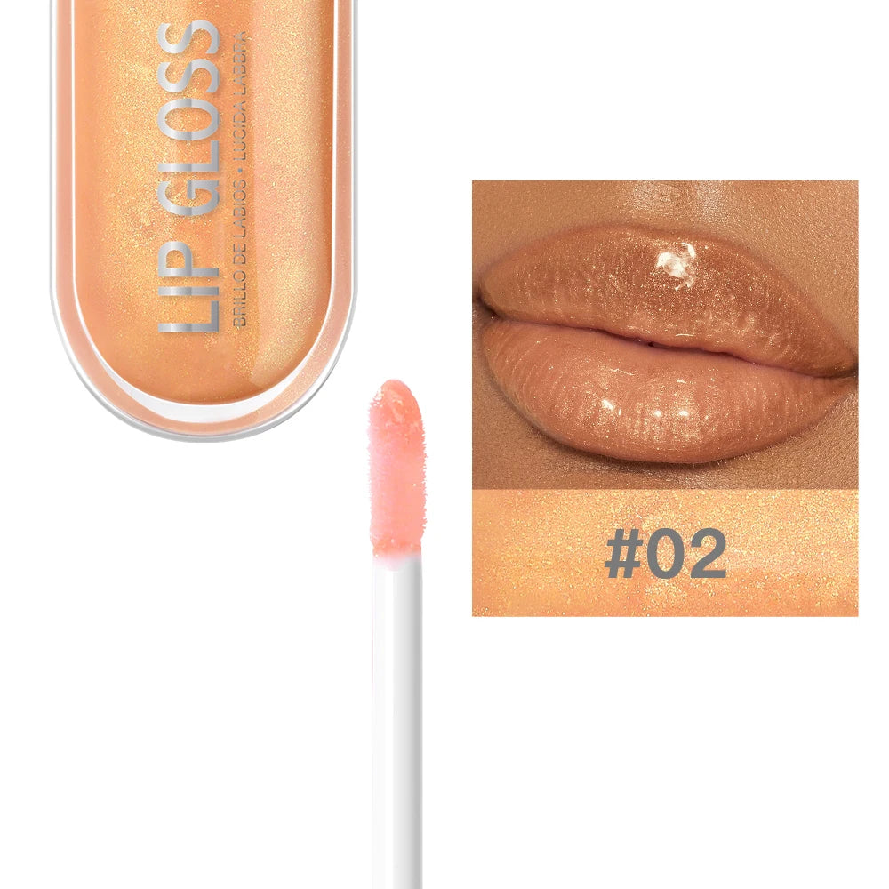 Brillo Labial USHAS 12 Colores Glitter Hidratante y Duradero