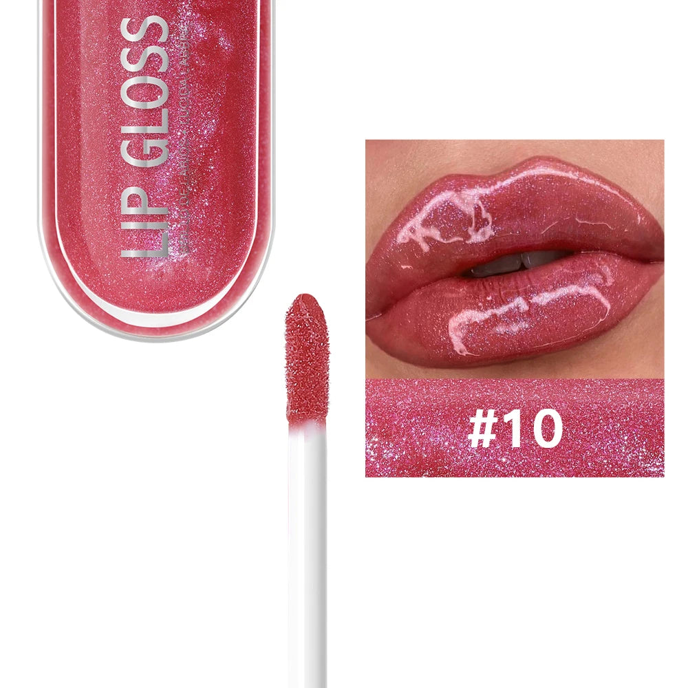 Brillo Labial USHAS 12 Colores Glitter Hidratante y Duradero