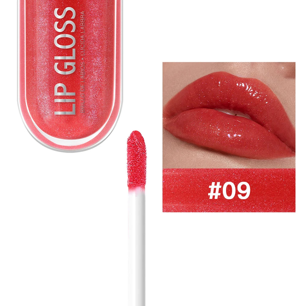 Brillo Labial USHAS 12 Colores Glitter Hidratante y Duradero