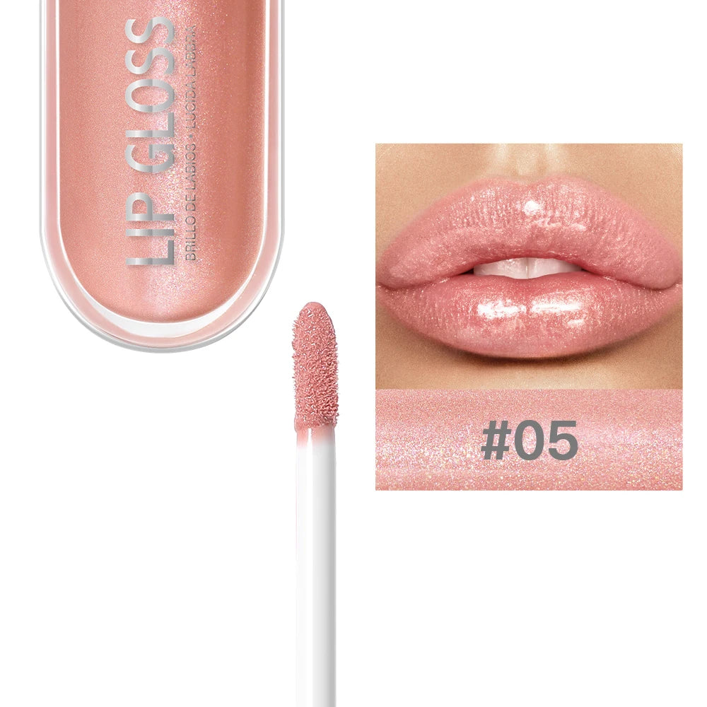 Brillo Labial USHAS 12 Colores Glitter Hidratante y Duradero