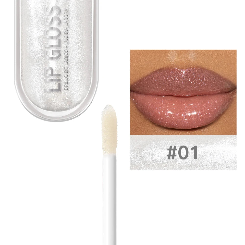 Brillo Labial USHAS 12 Colores Glitter Hidratante y Duradero