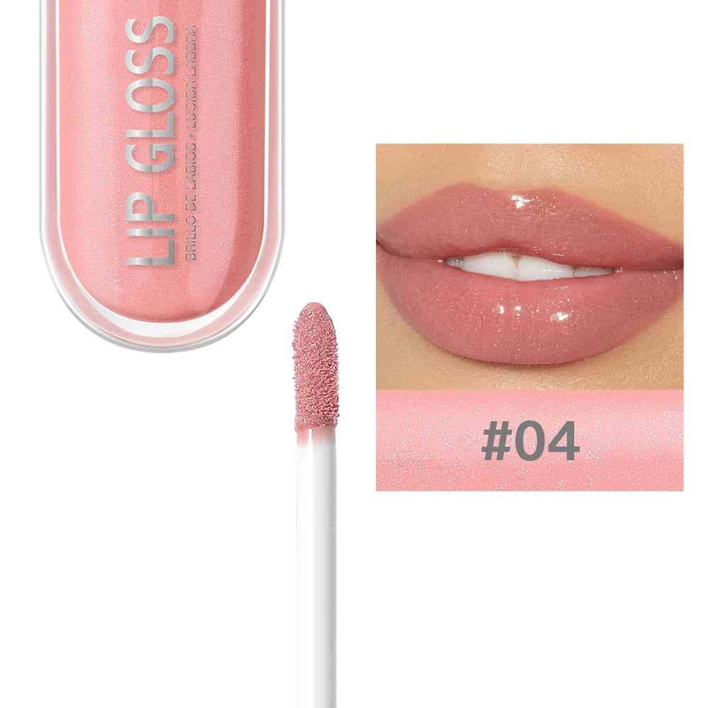 Brillo Labial USHAS 12 Colores Glitter Hidratante y Duradero
